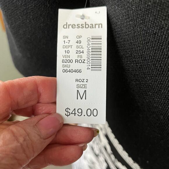 Roz & Ali New With Tag Knit Fair Isle Sweater Midi Dress M Floral Soft Cabincore - Picture 5 of 6